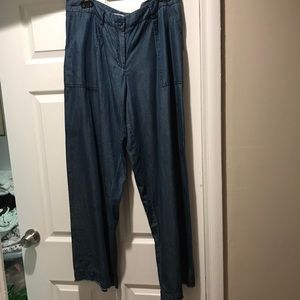 Max Studio lightweight wide leg jeans